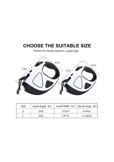 Geeroyoo Led Aydınlatmalı Uzatılabilir Köpek Tasması, Mavi, Büyük Boy, 16ft Mavi