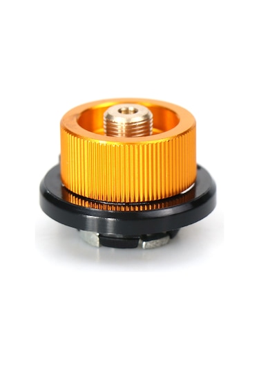 Mufunye Kamp Ve Yürüyüşlerde Kullanım İçin Hafif Alüminyum Lpg Gaz Çemberi Adaptörü 7/16"-28ns Standart Bağlantı Altın