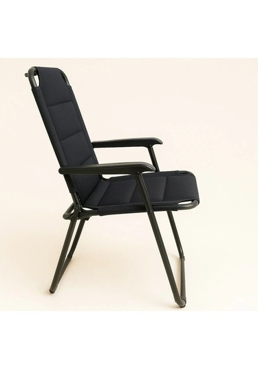 Yekoutdoor Katlanabilir Büyük Alüminyum Kamp Masası Ve 4 Kişilik Konforlu Kamp Sandalyesi Seti Siyah