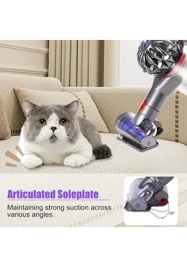 Fochsia For  V7 V8 V10 V11 V15 Uyumlu Mini Motorlu Fırş Başlığı Evcil Hayvan Tüyü Halı Temizlik