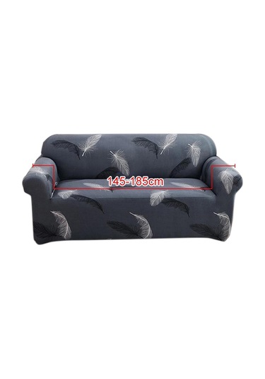 Sones Çift Kişilik Oturma Odası Dört Mevsim Elastik Tam Kapsama Kaymaz Kanepe Kılıfı, Boyut: 145 X 185 Cm Gri Tüy