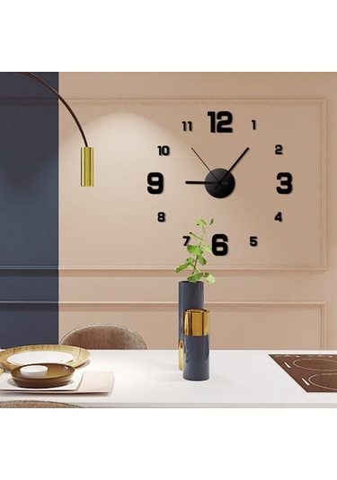 Hfambition Yemez Saat - Işık Veren Duvar Saati, Sessiz İşlevli, Deliksiz Monte, Otomatik Aydınlanma, Ev Odaları İçin Çok Renki