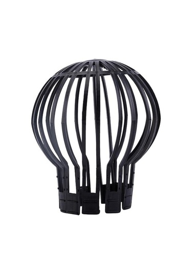 Rogfer Drenaj Sistemi Bahçe Filtresi Kapağı Saçak Sızdıran Boru Tutma Huni Koruyucu Kapak Siyah , Boyut:küresel