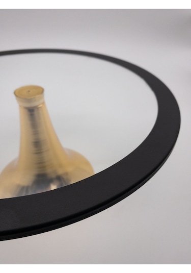 Fiyakalı Ürünler Atölyesi Yuvarlak ve Dikdörtgen Kek Pasta Kurabiye Standı 2'li Siyah