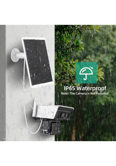 Youtek 360 Dönebilir 10w Güneş Paneli, Ip65 Suya Dayanıklı, 22%-24% Verimlilik, Kapı Zili Ve Güvenlik Kamerası İçin.