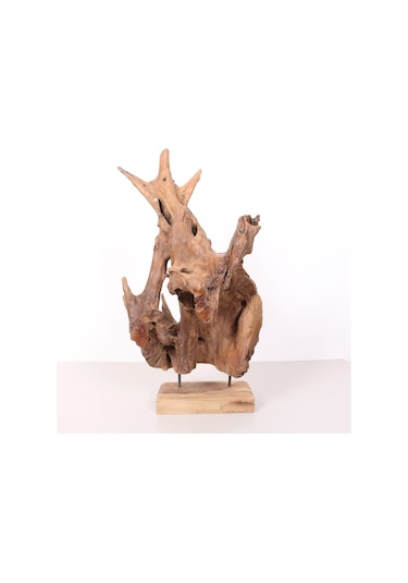 Teak Art- Doğal Teak Heykel & Dekor 30x70 Cm