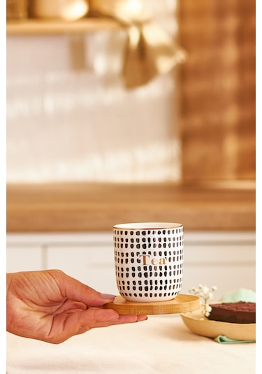 Emsan Tinytea 2 Parça New Bone Kupa Seti 200 Ml Siyah