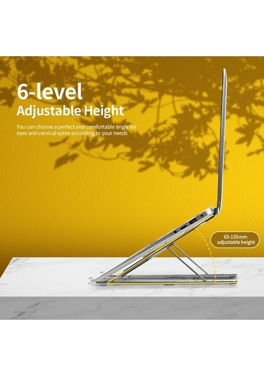 Didadodo 6 Kademeli Modülar Taşınabilir Dizüstü Bilgisayar Standı - Ergonomik Alüminyum Soğutucu