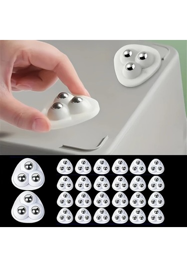 Willowhaven Siyah 360 Derece Dönen Tekerlekli 20 Adet Ağır Hizmet Ofis Sandalye Kastoru