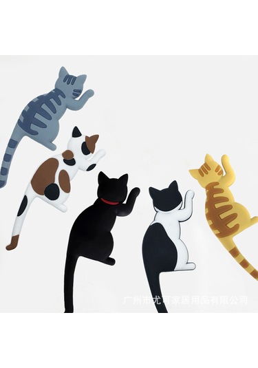 Xiyyadms Sevimli Kedi Buzdolabı Mıknatısı - Pratik Ve Dayanıklı Dekoratif Magnet A6 Diğer