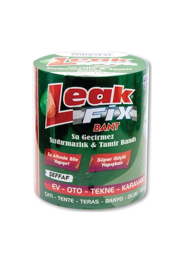 Vodaseal Leakfix Sızdırmazlık Ve Tamir Bandı 100 Mm - 150 Cm. - Şeffaf