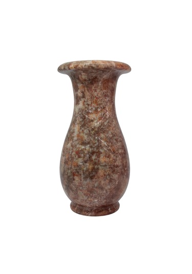 "doğal Oniks Taş Lale Model Vazo - 20 Cm Dekoratif Şık Ve Zarif T