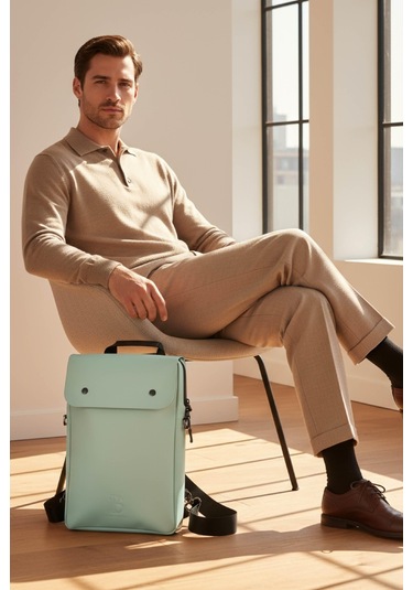 Sage Adaçayı Yeşili Dock Structured Sırt Çantası Çok Renkli