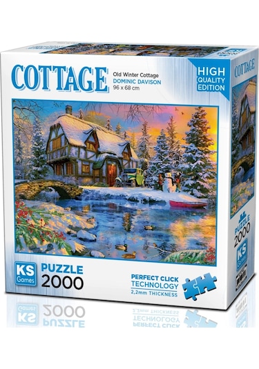 Ks Games 2000 Parça Eski Kışlık Kulübe Puzzle