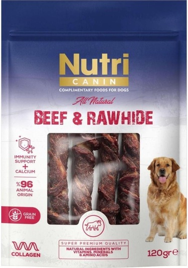 Nutri Canin Rawhide Sığır Eti Sargılı Kemik Köpek Ödülü 120 Gr