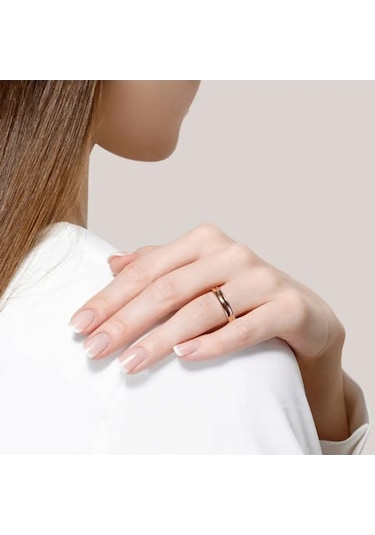 Sokolov 925 Ayar Gümüş Alyans 6881041 Altın