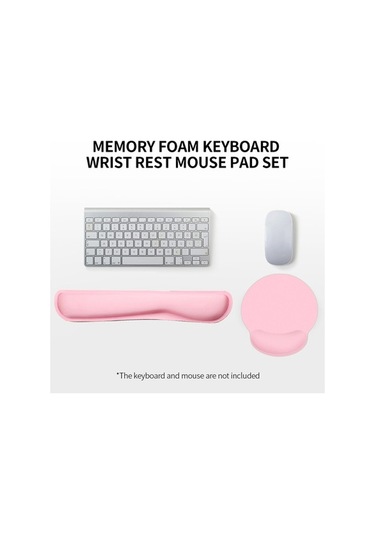 Pazly Hafızalı Köpük Klavye Ve Mouse Pad Bilek Desteği Seti, Gri