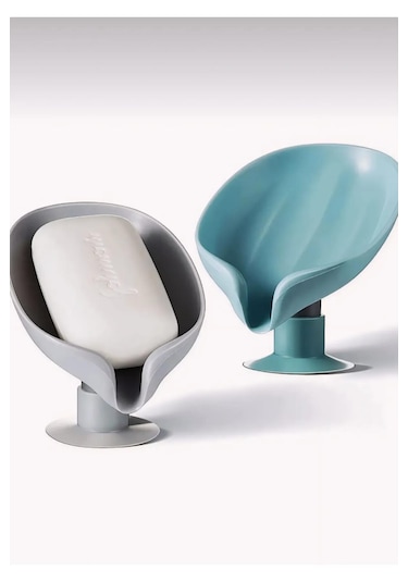 Sabunluk Su Giderli Vantuzlu Pratik Sabunluk Hijyenik Kaymaz Su Tutmaz Katı Sabunluk