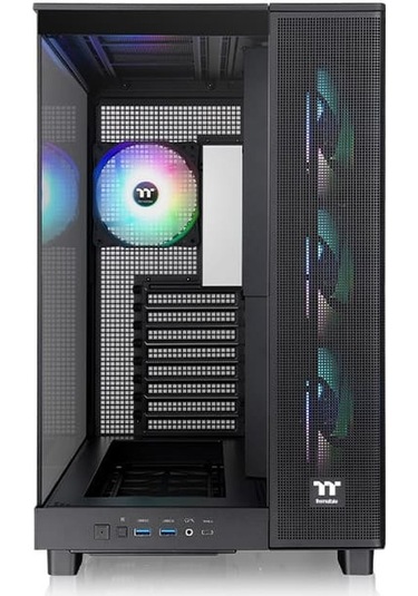 Thermaltake View 380xl Temperli Cam 4x120mm Usb 3.0 Siyah Argb Akak0thr0003