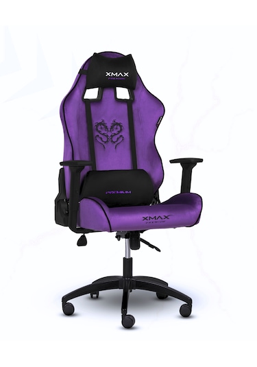 Rio Balerion Terletmez Kadife Kumaş Mor Gaming Oyuncu Koltuğu Mor