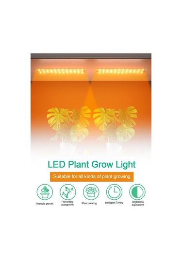 Monyee 12v Tam Spektrum Led Bitki Büyüme Lambası, İç Mekan Süs Bitkileri İçin Asa Tipi Güneş Işığı, 72/144 Led, Tek Başlık, Avrupa Standartı Adaptör Diğer