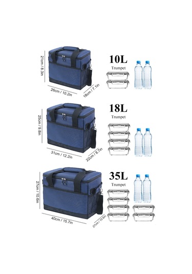 Suofeng 18l Piknik Soğuk Saklama Çantası - Dış Mekan Seyahat İçin Büyük Kapasiteli, Soğuk/sıcak Tutma Özelliği, Oxford Kumaş Malzeme Çok Renkli