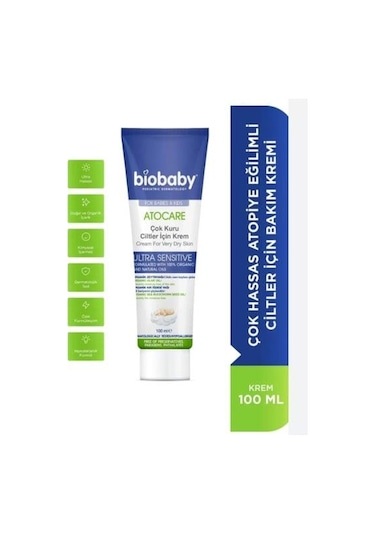 Biobaby Atocare Çok Kuru Ciltler İçin Krem 100 Ml