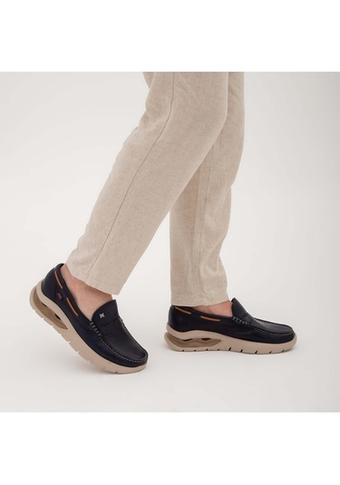 Callaghan Erkek Hakiki Deri Mavi Casual Ayakkabı 618 47501 Erk Ayk Y22 Azul Çok Renkli