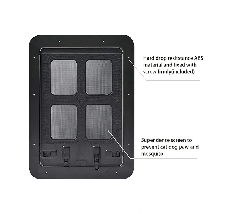 Willowhaven Siyah S Kilitlenebilir Evcil Hayvan Ekran Kapısı Kendinden Kapanan Ve Kilitli Kapı Köpekler Ve Kediler İçin