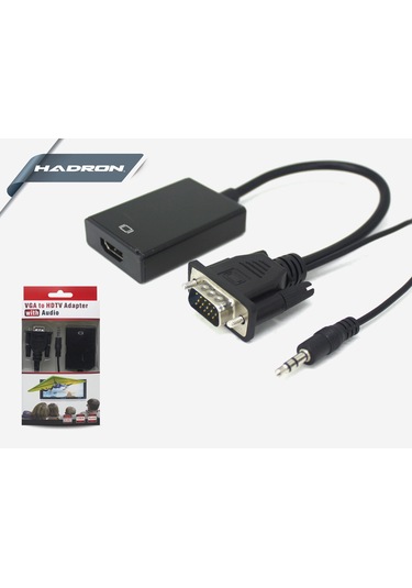 Vga To Hdmı Çevirici Ses Çıkışlı Hadron Hd4458 Hdx7794
