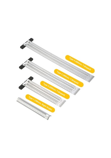 Didadodo Paslanmaz Çelik Marangoz Gönye - Düzenli Dik Açılı Hassas Ölçüm Cetveli