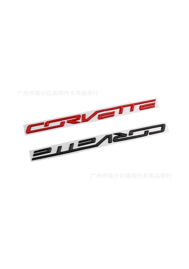 Chevrolet Corvette Bagaj Yazısı Gümüş Renk Metal 3d İthal Arma Lo