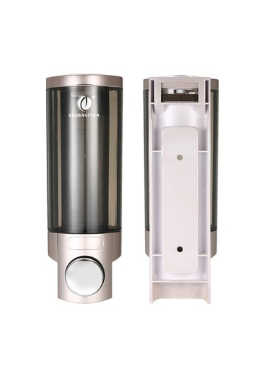 Ulzyvf Duvar Tipi 300ml Şampuan & Sıvı Sabun Dispanseri - Kilitli, Şeffaf, Çok Amaçlı Şampanya Altın Şampanya Altın