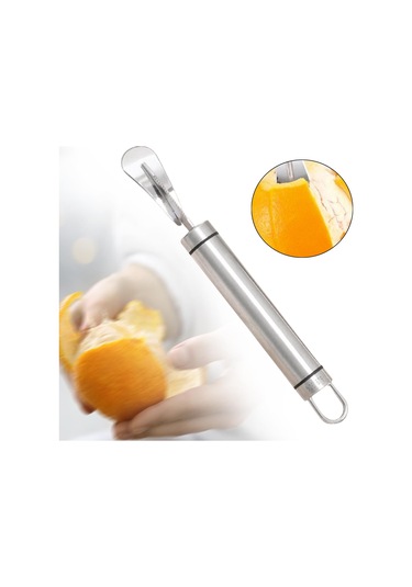 Suntek Portakal Soyma Kesici Mutfak İçin Kolay Soyulan Meyveler Gümüş Diğer