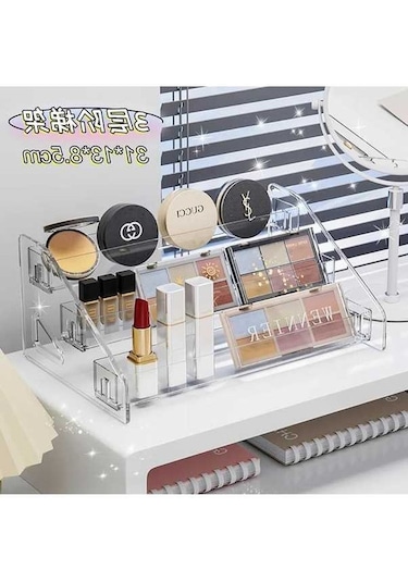 Maoyaya Şeffaf Saklama Kutusu Makyaj Organizatör Kozmetik Vitrin Takı Çok Renkli, Kozmetik Organizasyon Kolaylaştırıcı Çok Renkli