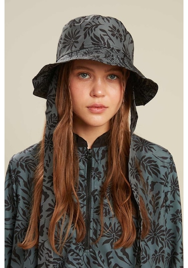Manuka Bağlamalı Bucket Şapka Floral-yeşil Çok Renkli
