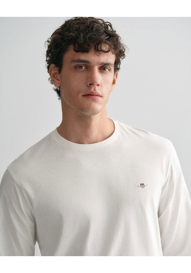 Gant Erkek Sweatshırt 2004049-113 2004049-113 Beyaz Beyaz