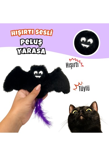 Miyav Cadılar Bayramı Temalı Kedi Oyuncak  Seti