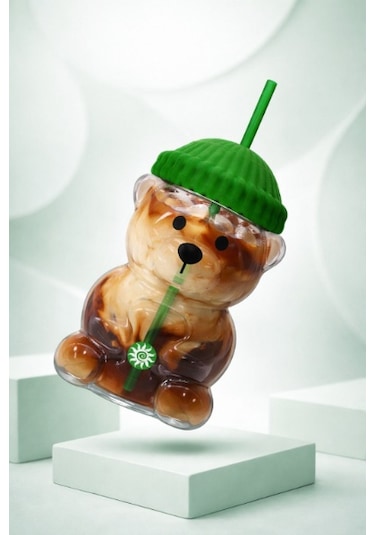 Bearista Plastik Soğuk İçecek Bardağı Çok Renkli