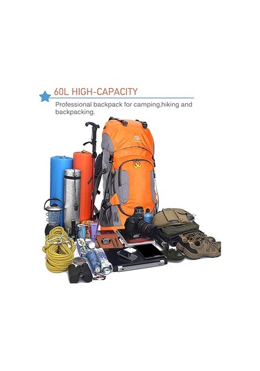 Weikani Çok Amaçlı Suya Dayanıklı 60l Outdoor Sırt Çantası Lacivert