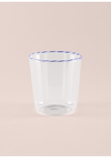 The Mia Simple Su Bardağı Mavi 300 Ml Şeffaf