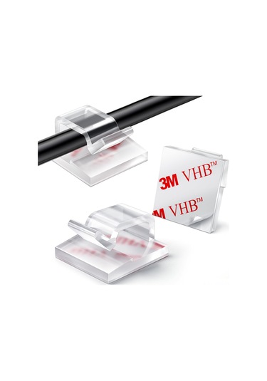 Yaozixa 60 Adet Özlü Bağcıklı Kablo Tutucuları - Noel Işıkları, Ethernet, Usb Kablo Düzenleyici - Dışarıdaki Ve İçerideki Kabloları Düzenle Paketli