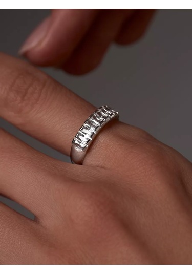 Marıola 925 Ayar Gümüş Taşlı Mücevher Yüzük 217885738 Gri