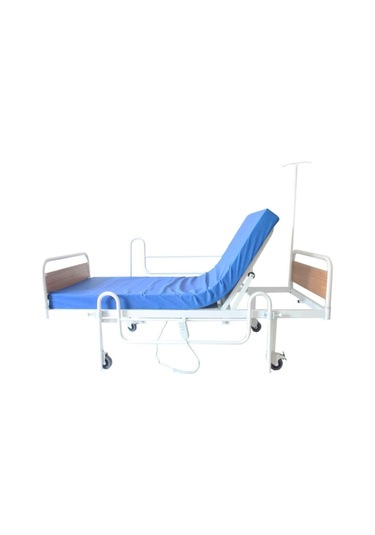 Medikaltec 2 Motorlu Abs Başlıklı Tabanca Korkuluklu Hasta Karyolası