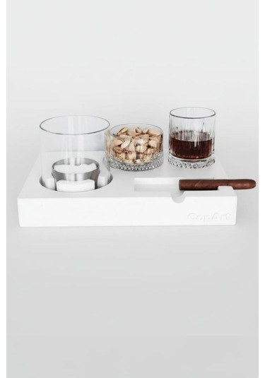 Elza Beyaz Biyoetanol Masaüstü Şömine - 1 Lt Copart Yakıt Hediye