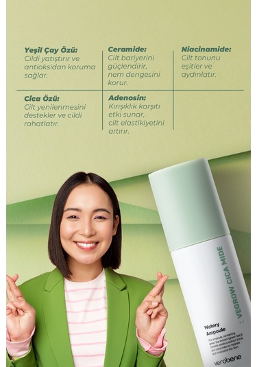 Verobene Wegrow Cica Mide Watery Kore Yeşil Çay Özü Ampul 50 ML