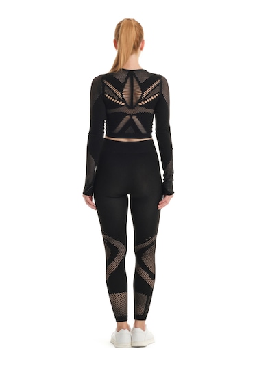 Galatasaray Gsfıt Kadın Tayt Takım K231202-301 Siyah