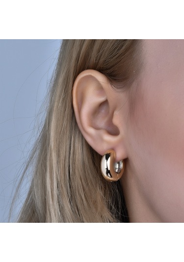 Gold Kaplama 9mm Halka Küpe