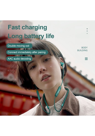 Lenovo Sh1 Kablosuz Kulaklık Bluetooth 5.0 Kulaklık Ipx5 Su Geçirmez Mıknatıslı Boyun Bandı Spor Kulaklık Mikrofonlu