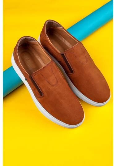 Ducavelli Flloyd Hakiki Deri Erkek Günlük Ayakkabı, Yazlık Ayakkabı, Hafif Ayakkabı, Loafer Ayakkabı Taba